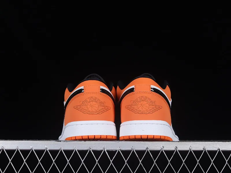 All categories Air Jordan Jordan series basketball shoes Air Jordan 1 Low G version pure original Air Jordan 1 Low AJ1 Joe 1 black and orange smashed backboard low-top cultural and leisure sports sneakers 553558-128